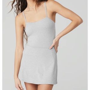 Grey Alosoft Courtside Tennis Dress
